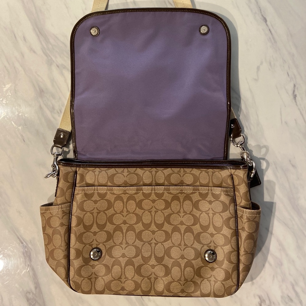 Signature Canvas Laptop Crossbody